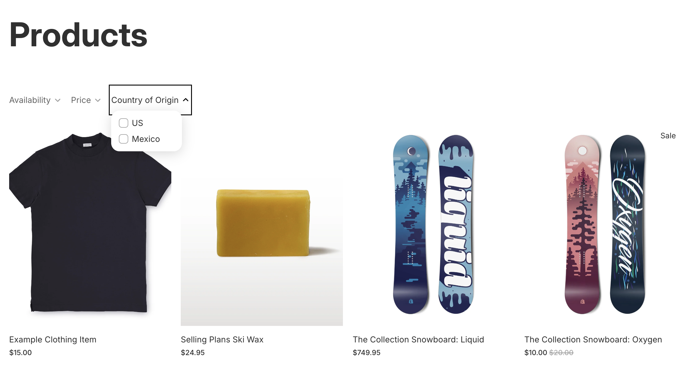 Shopify Metafield Filter on Horizon Theme